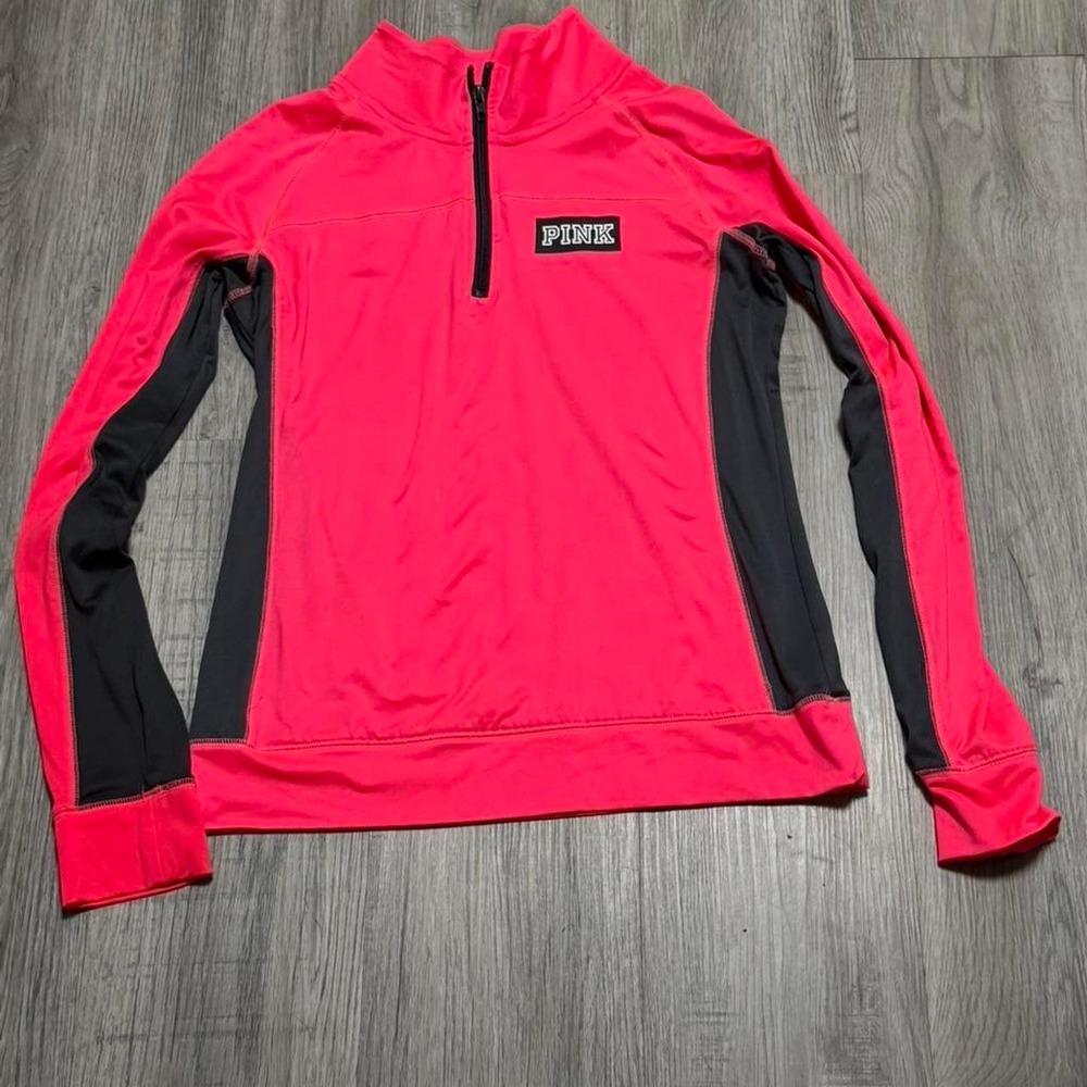 Victoria's Secret PINK, Quarter Zip Sweatshirt, Women, Medium